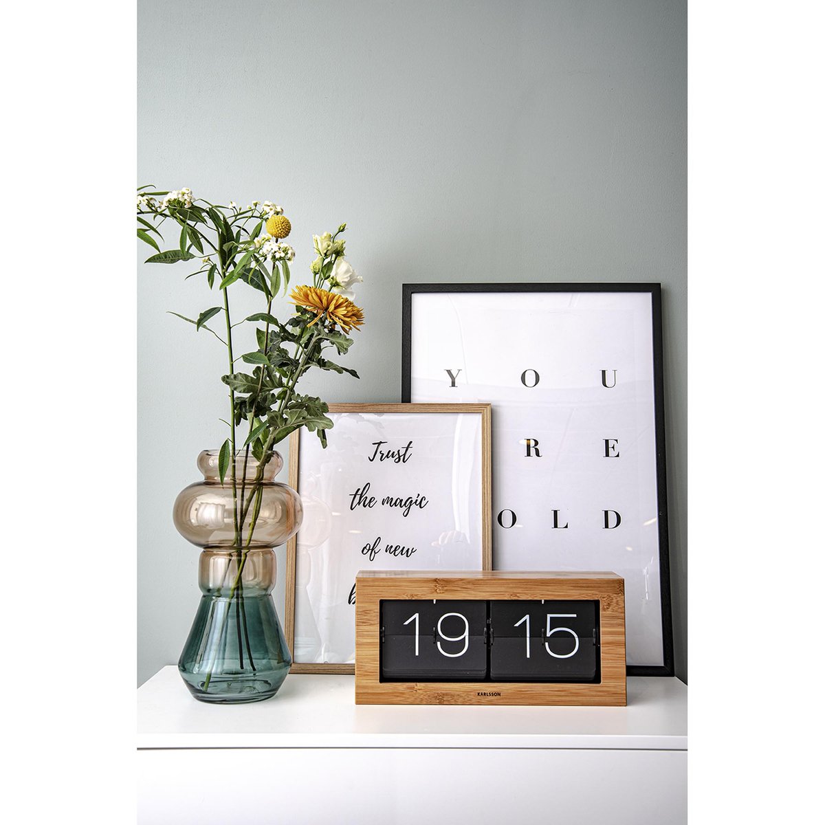 Horloge Murale Acier bambou, KARLSSON