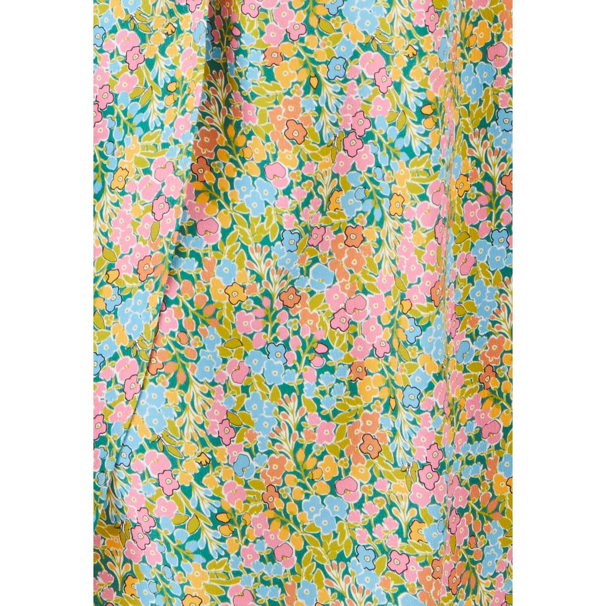Robe longue esprit cache coeur multicolore imprimé fleurettes, DAMART