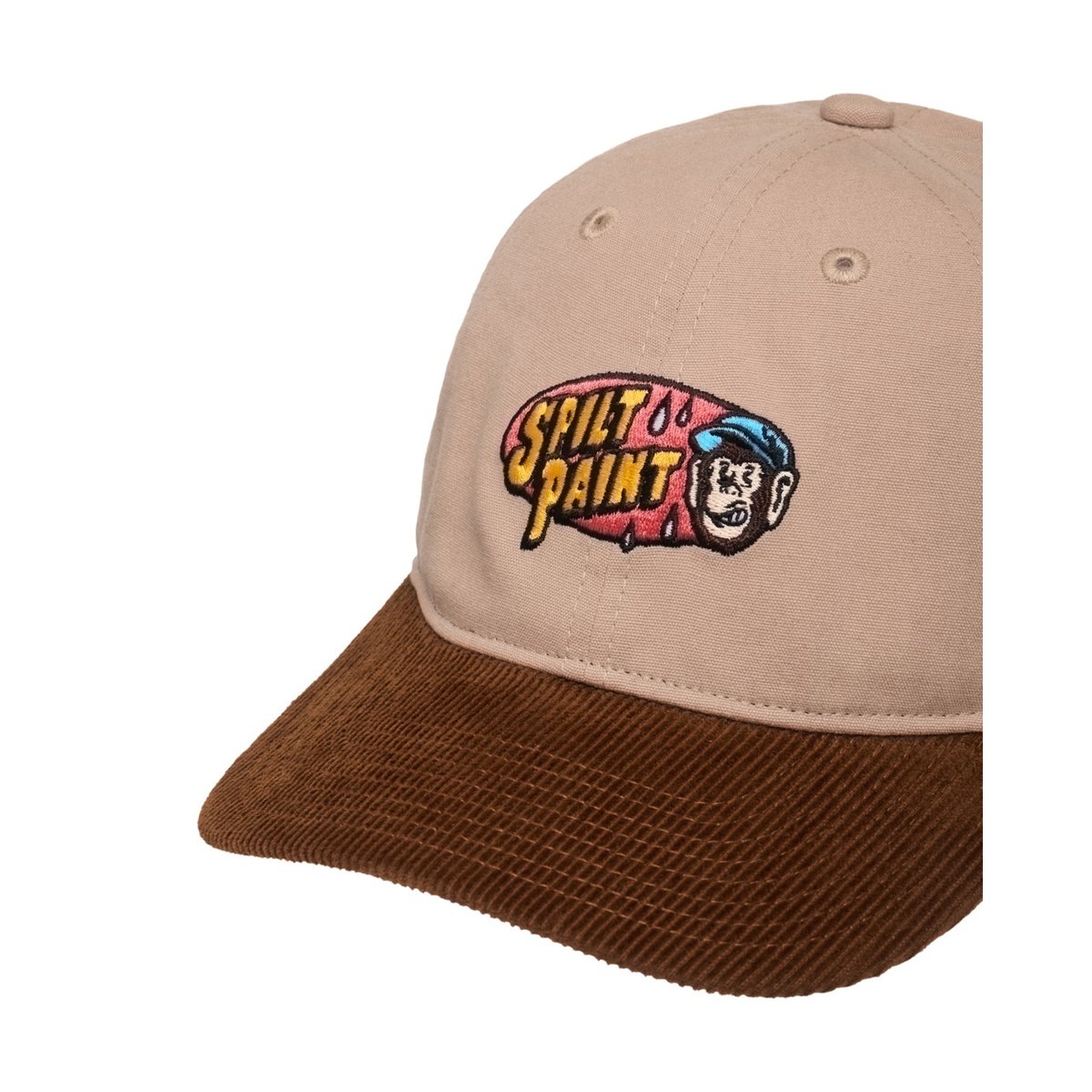Casquette snapback SPLIT PAINT LOW marron sepia, ELEMENT