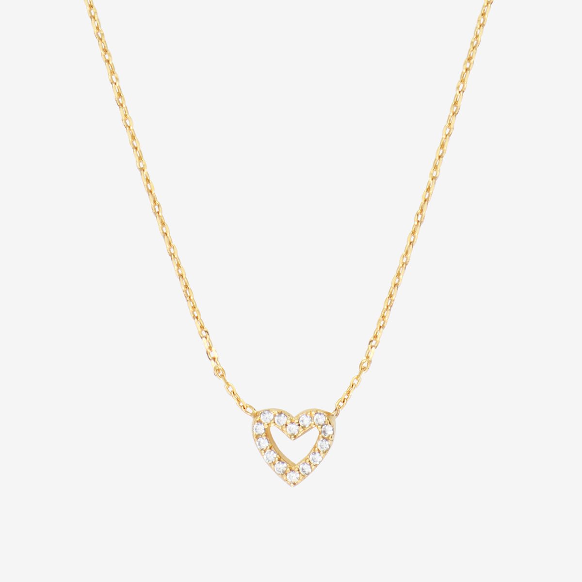 Collier doré mina - bella oxyde de zirconium blanc, CAROLINE NAJMAN