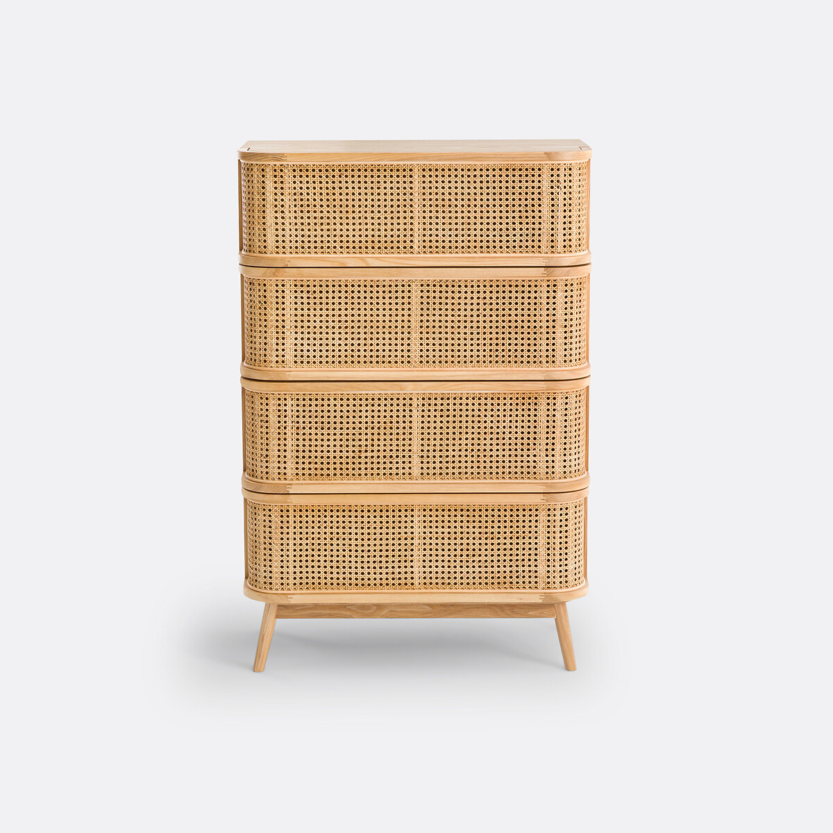 Commode 4 tiroirs en cannage, Laora naturel, LA REDOUTE INTERIEURS