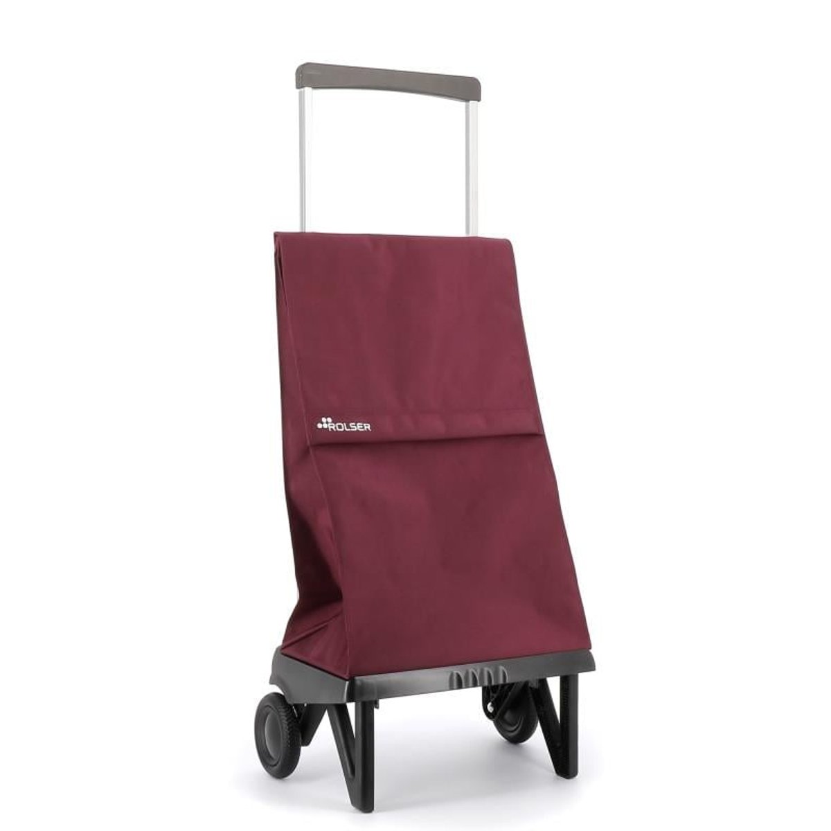 Chariot de course pliable 2 roues PLEGAMATIC MF aubergine, ROLSER