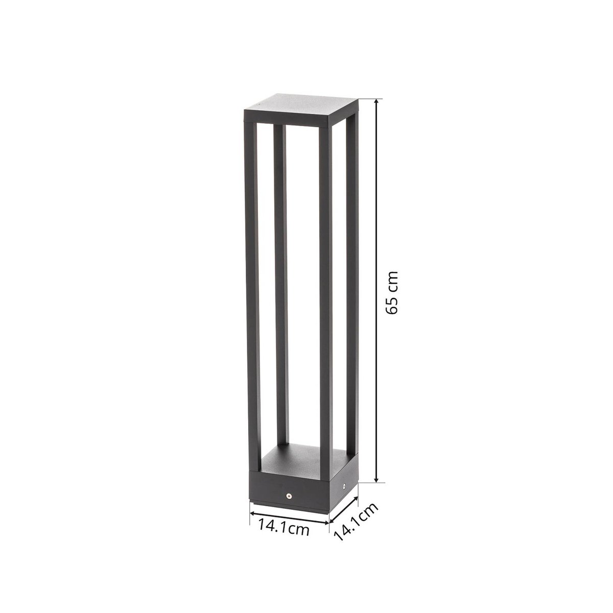 Luminaire extérieur en aluminium moderneLED anthracite, LUCANDE