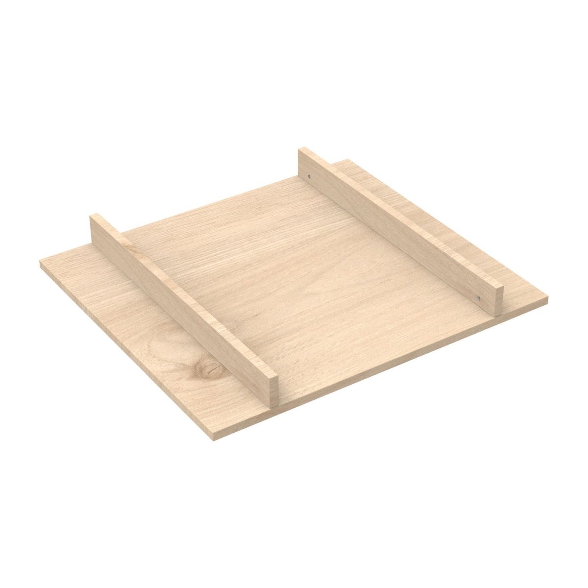 Commode porte et niches avec plan à langer amovible blanc, SAUTHON
