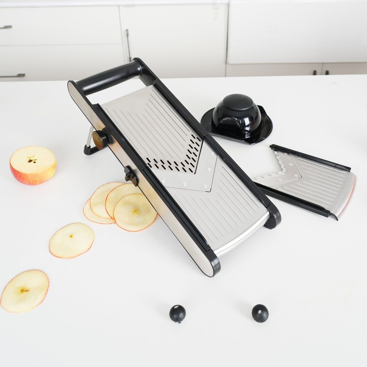 Mandoline sur pied en acier inoxydable inox, MENASTYL