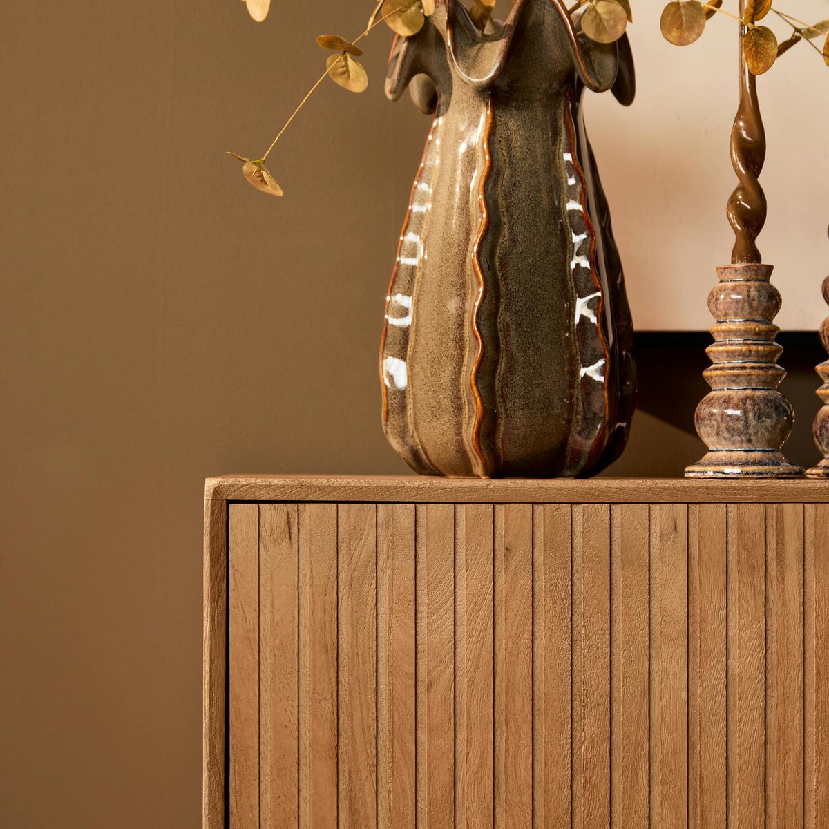 Buffet enfilade 210 cm 4 portes CORTINA bois, PIER IMPORT