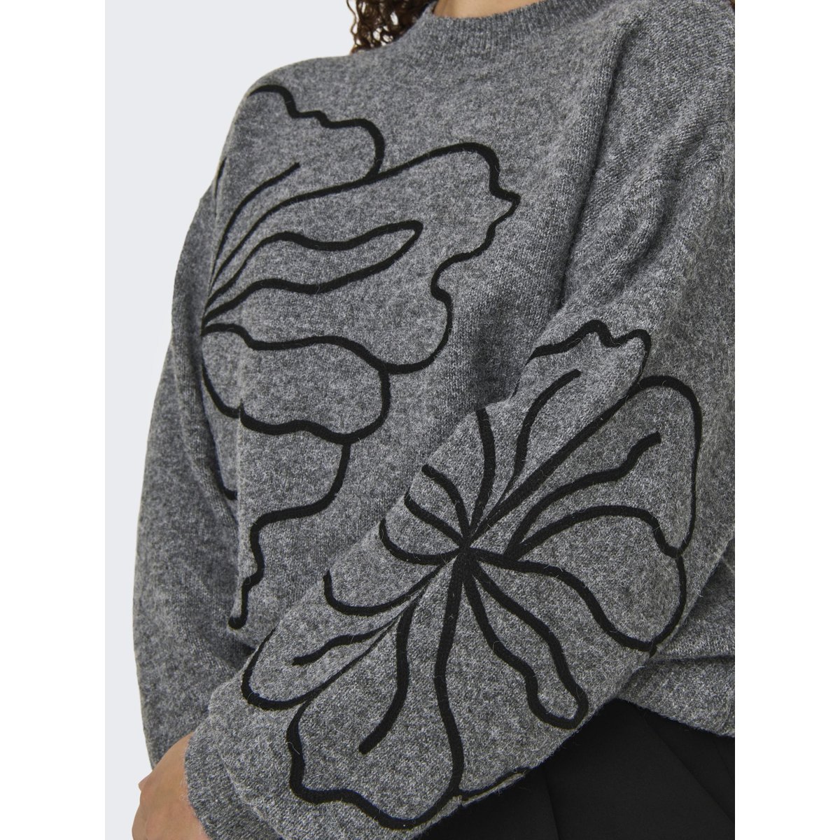 Pull En Maille dark grey melange 1, JDY