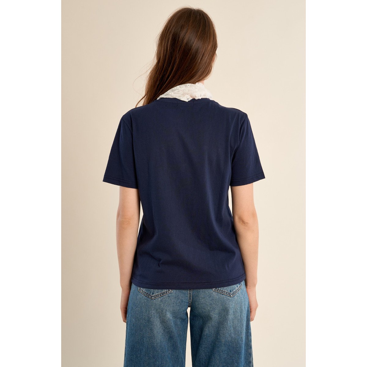 T-shirt ""Bohème"" avec bandana navy blue, MOLLY BRACKEN