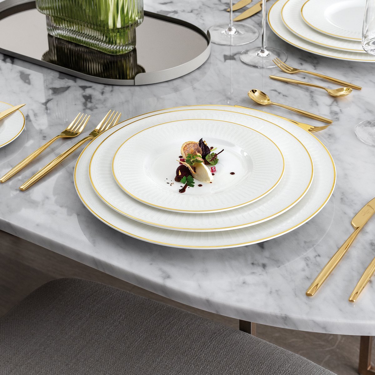 Assiette À Pain CHATEAU SEPTFONTAINES blanc, VILLEROY & BOCH SIGNATURE