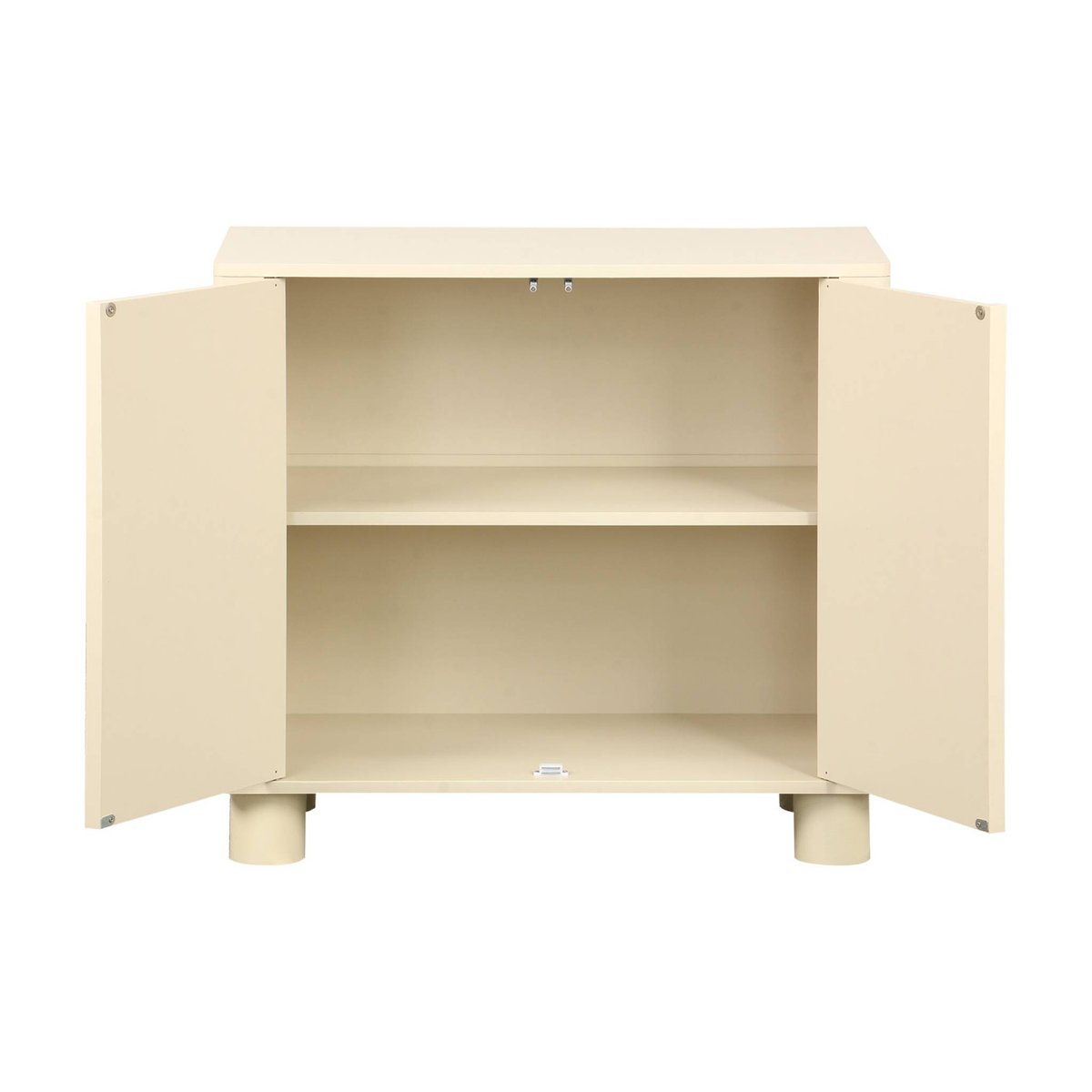 Buffet décor bois 2 portes réversibles 80cm PONDI beige, SWEEEK