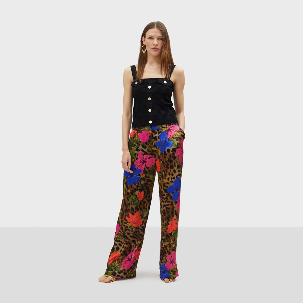 Pantalon à pinces fluide léopard, LOLA CASADEMUNT
