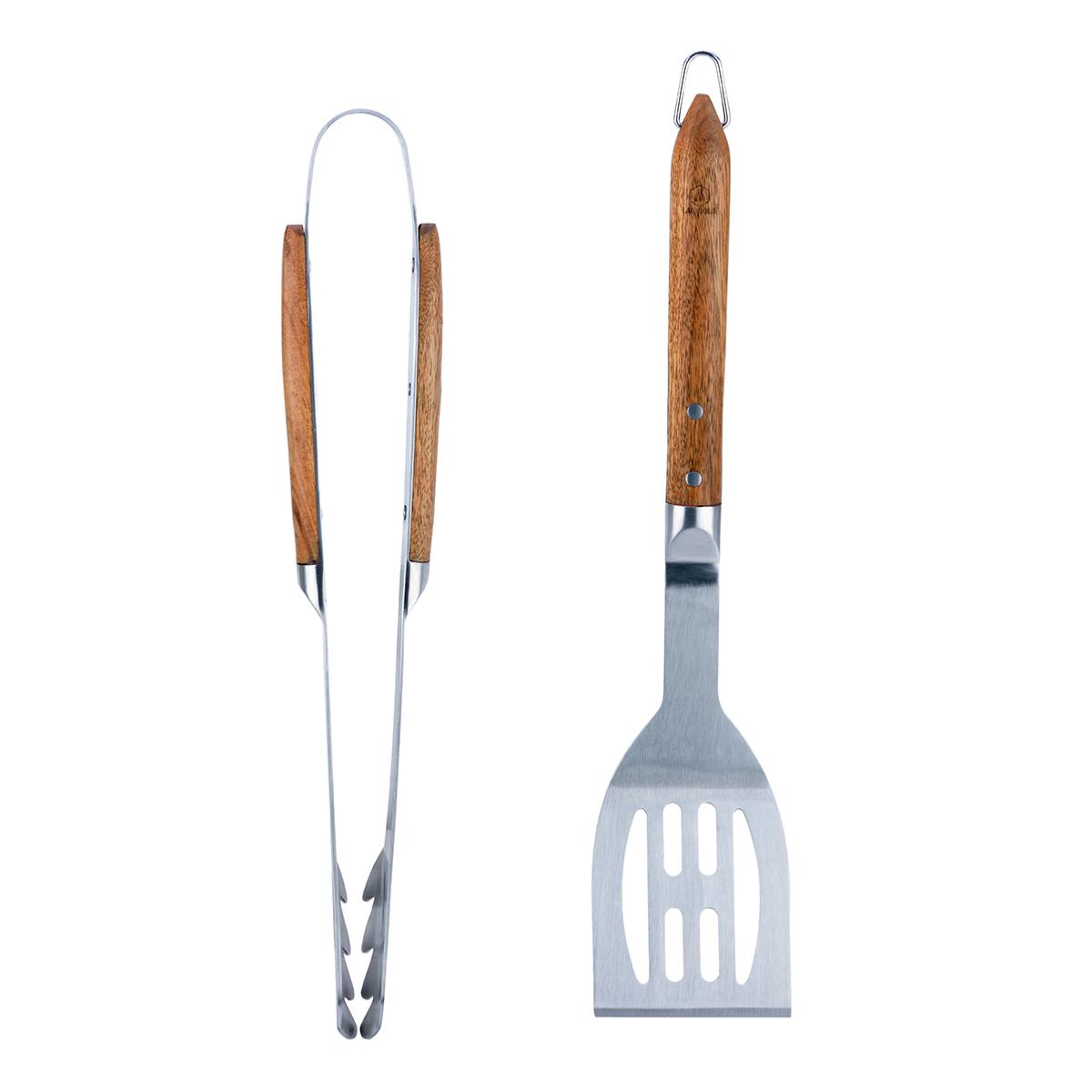 Set de spatule et pince de barbecue - "Sève" couleur unique, LAGUIOLE CUISSON