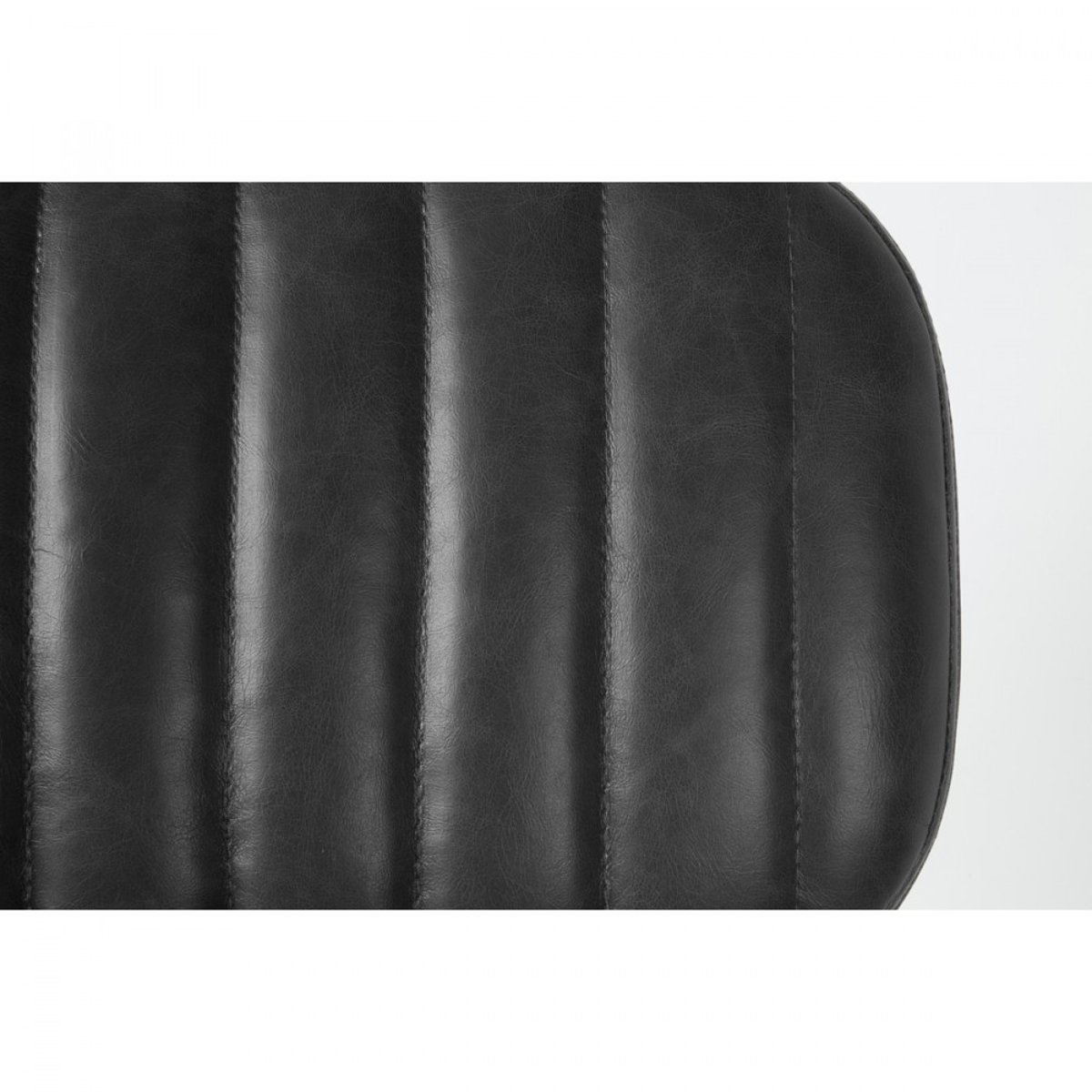 Chaise rétro capitonnée- JAKE WORN noir, DRAWER
