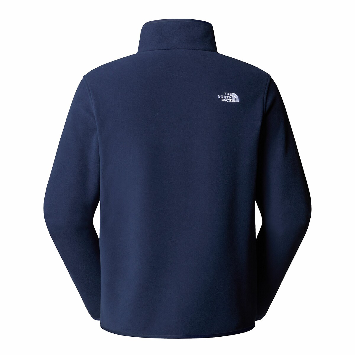 Fleece sweater met halve rits, opstaande kraag en logo marineblauw, THE NORTH FACE