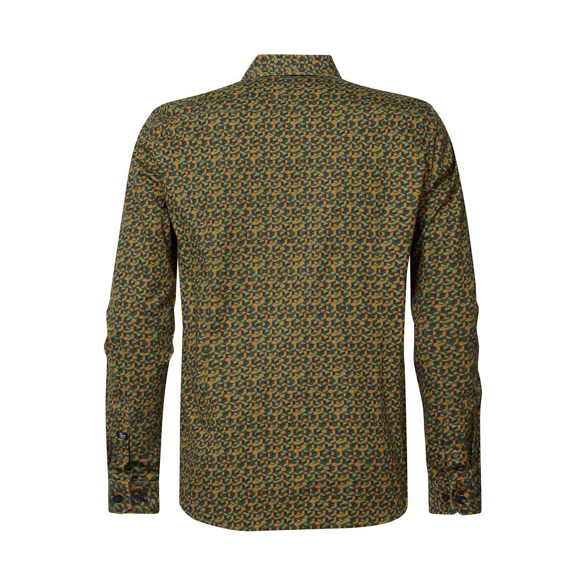 Chemise imprimée manches longues vert, PETROL INDUSTRIES