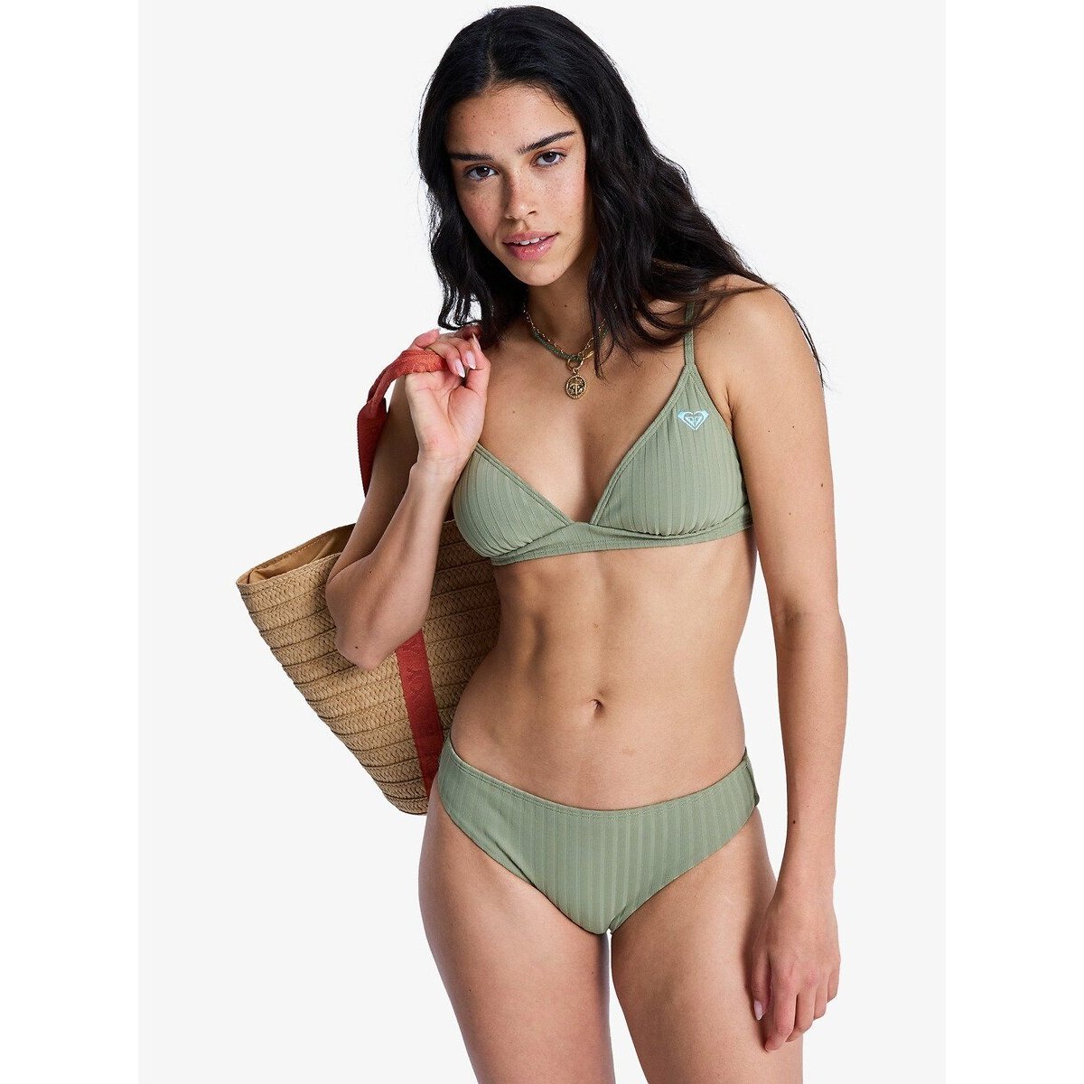 Slip bikini ROXY LOVE kaki, ROXY