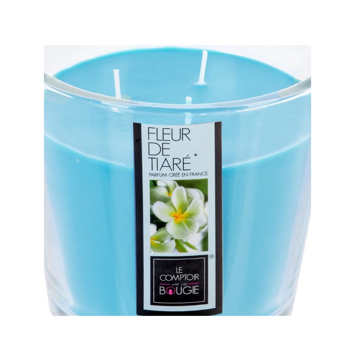 Bougie parfumée bleu clair, ATMOSPHERA