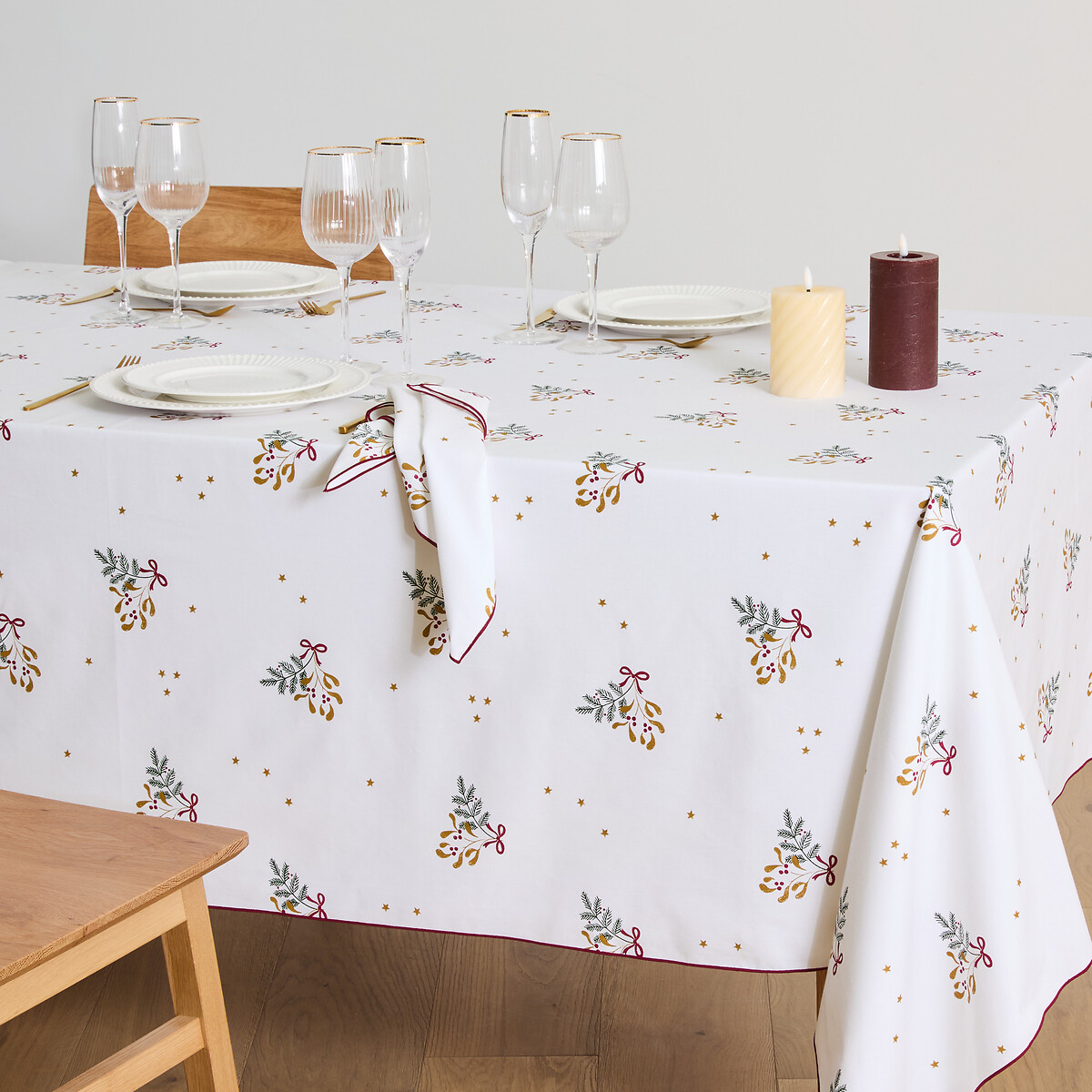 Nappe imprimée, en coton, LIVANA imprimé, LA REDOUTE INTERIEURS