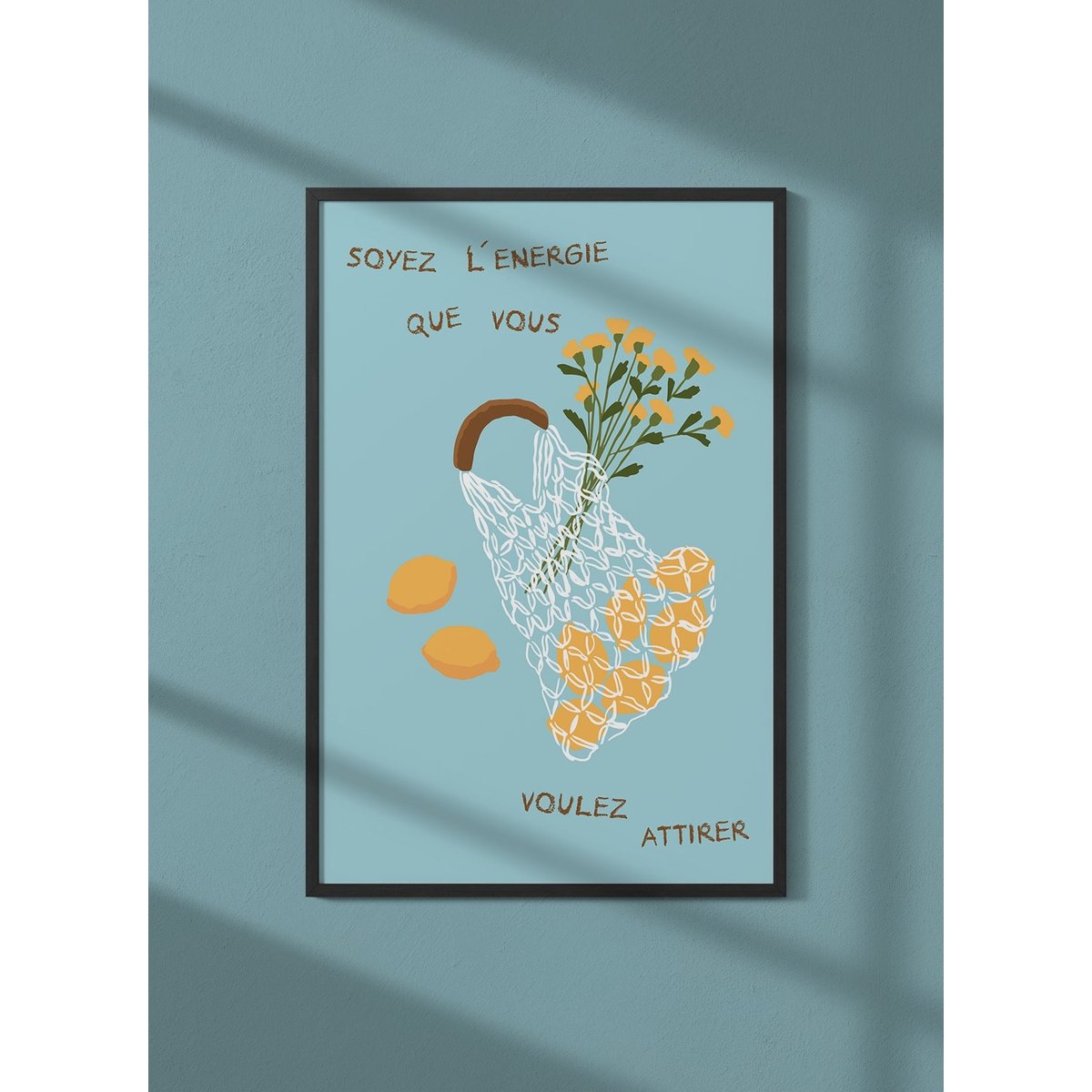 Affiche Inspiration blanc, L'AFFICHERIE