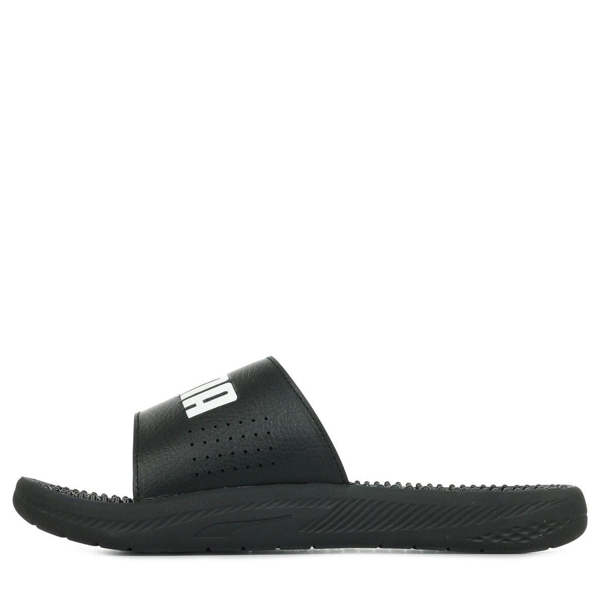 Claquettes Softride Slide Massage black white, PUMA