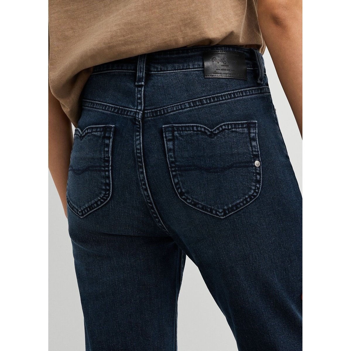 Jean flare taille haute WILLA stone wash, PEPE JEANS
