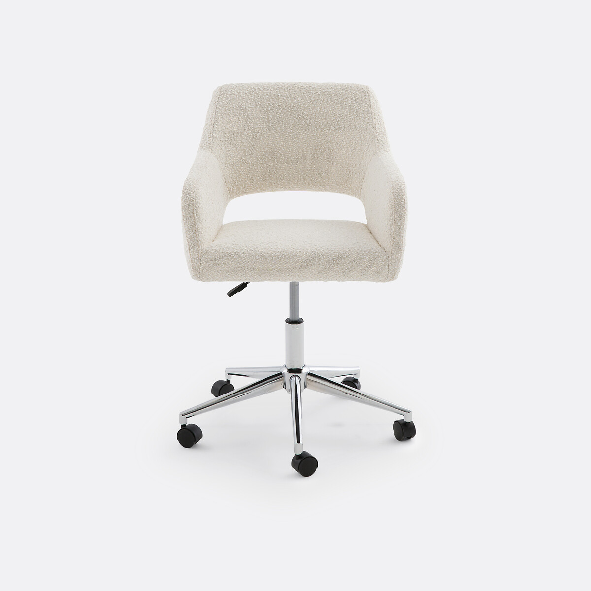 Poltrona da ufficio tessuto bouclé, Esma beige, LA REDOUTE INTERIEURS