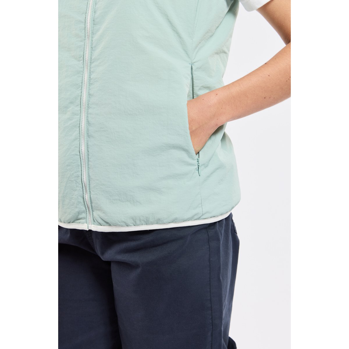 Veste réversible BIELLI milk/eucalyptus, BERMUDES