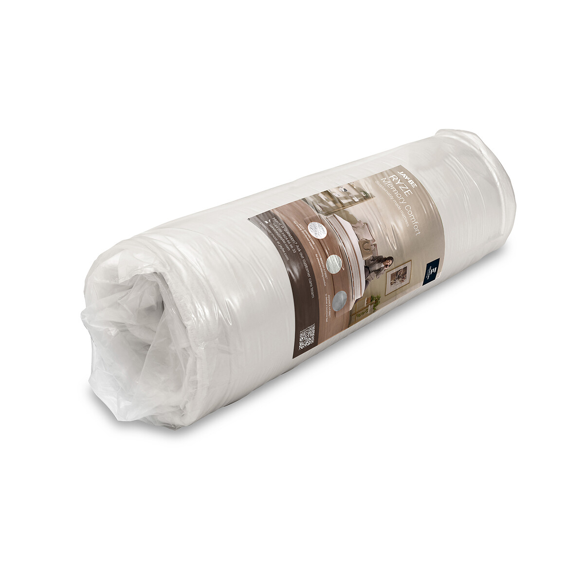 Jay-Be® Ryze Memory Hybrid Mattress white/brown, JAY-BE