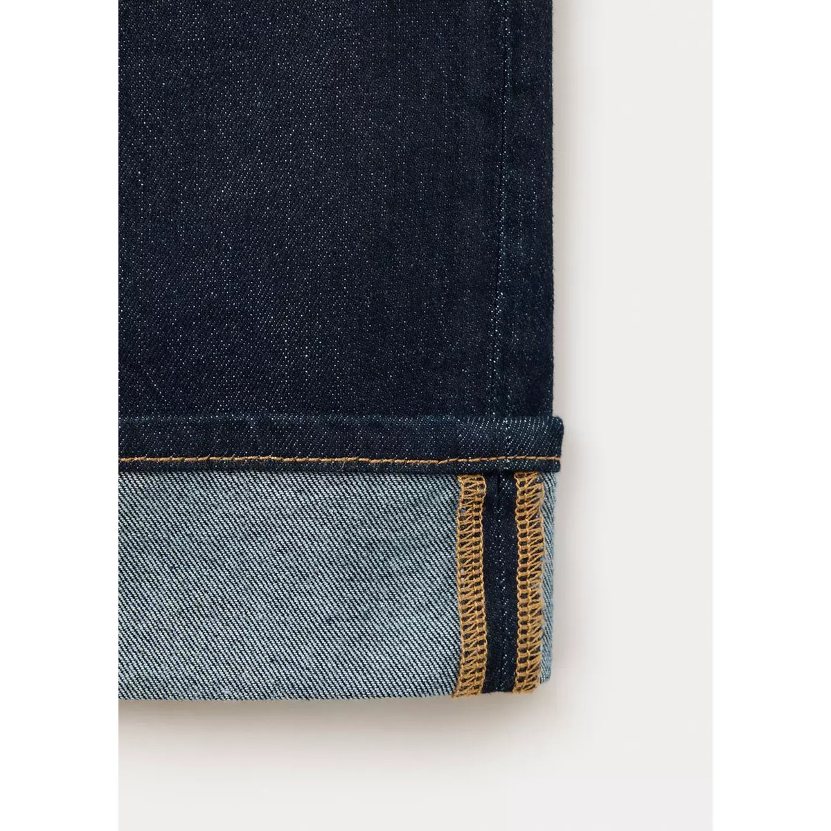Jean taille basse à revers bleu, MANGO TEEN