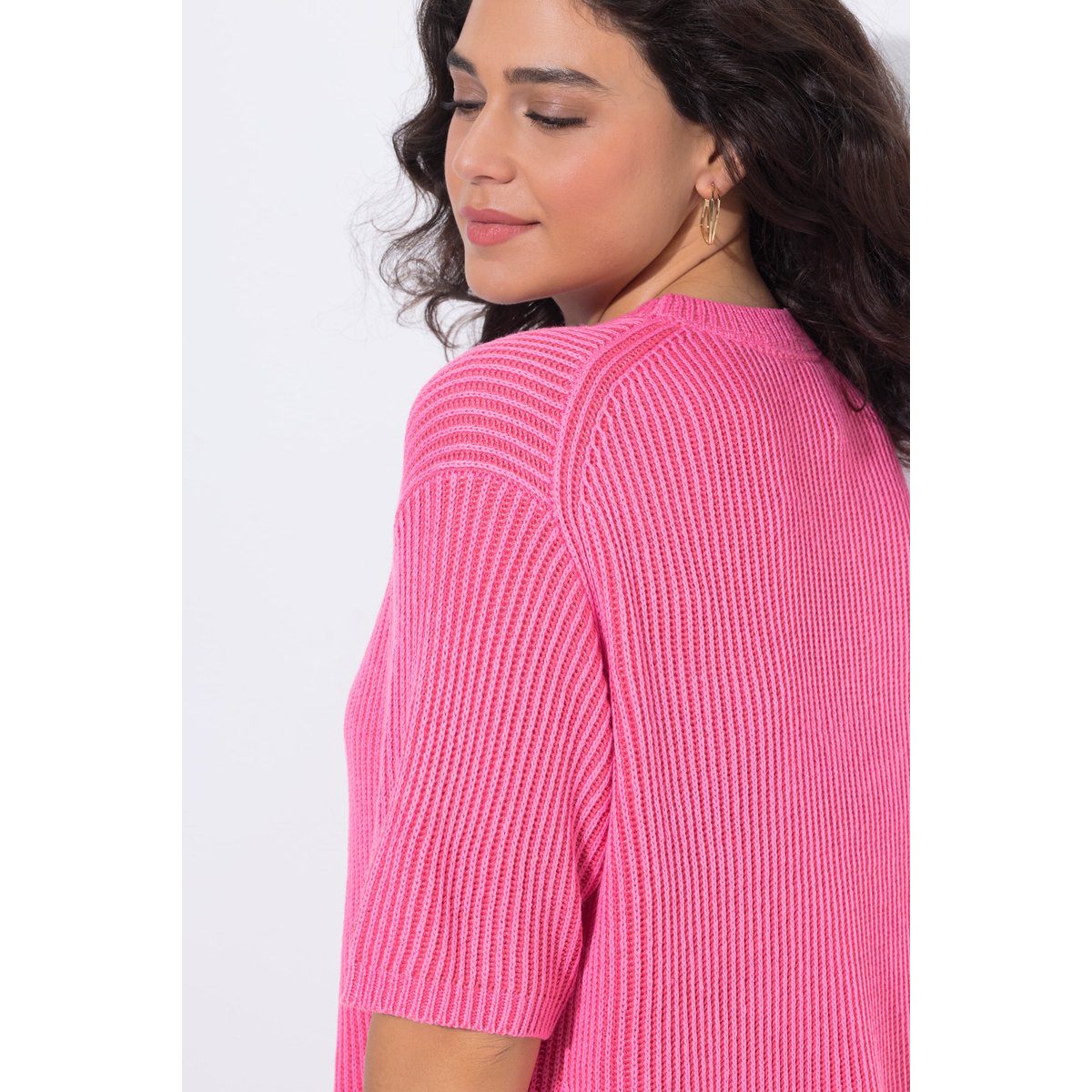 T-shirt en maille, motif à rayures flamant, ULLA POPKEN