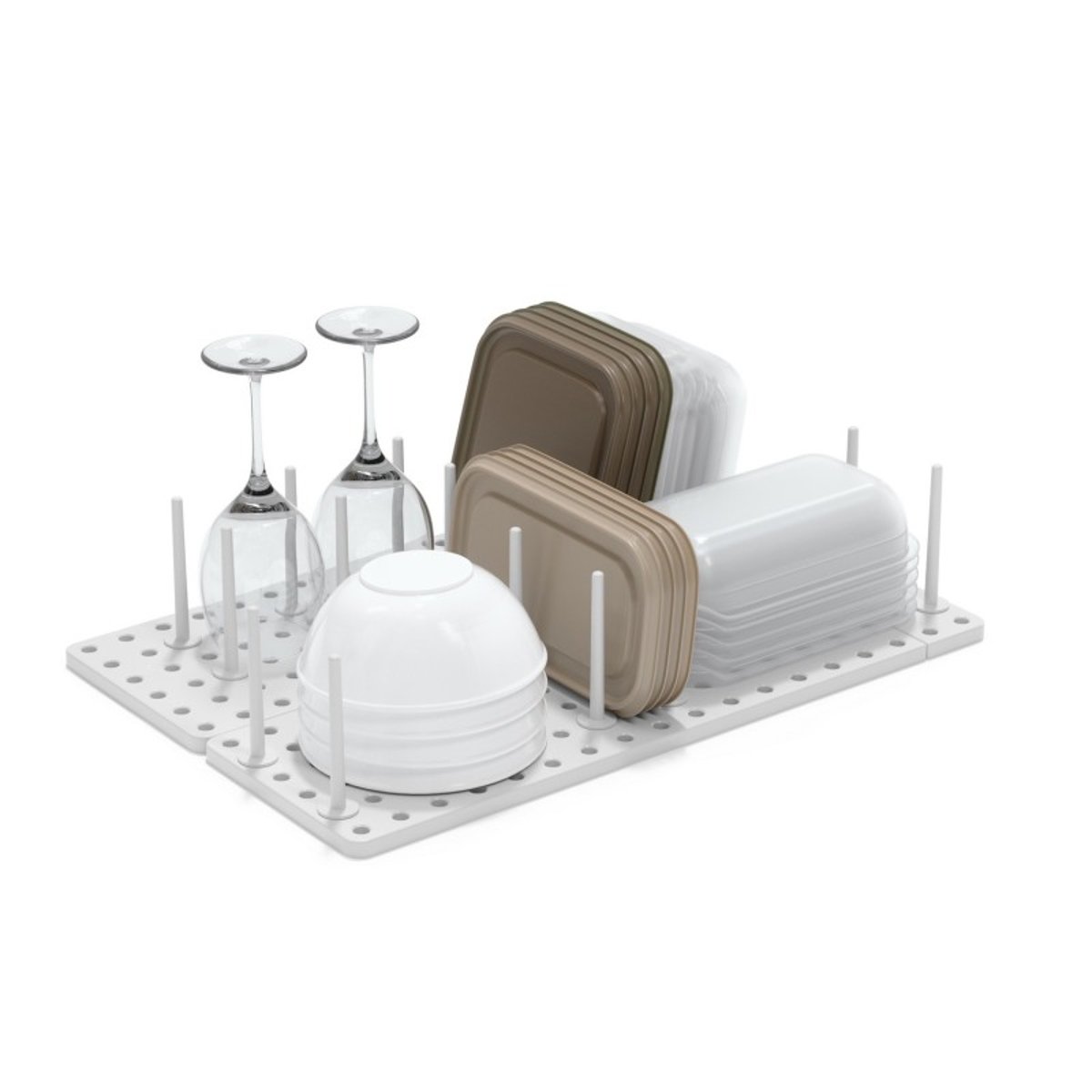 Organisateur tiroir cuisine PEGGY set de 2 blanc, UMBRA