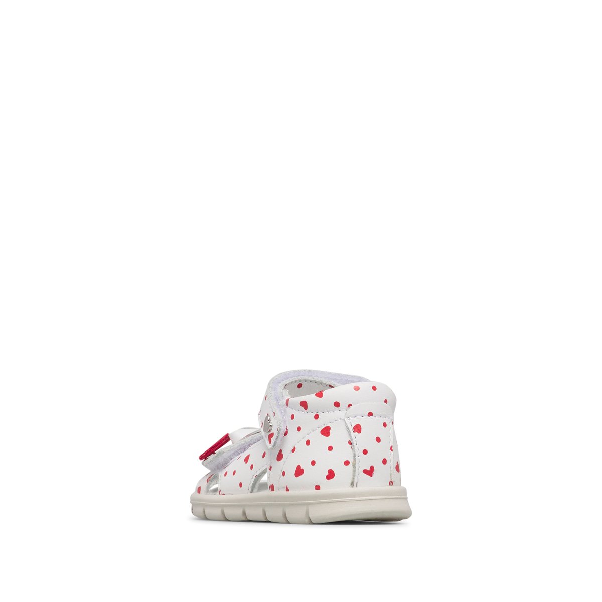 Sandales en cuir KIFFY blanc-rouge-, FALCOTTO
