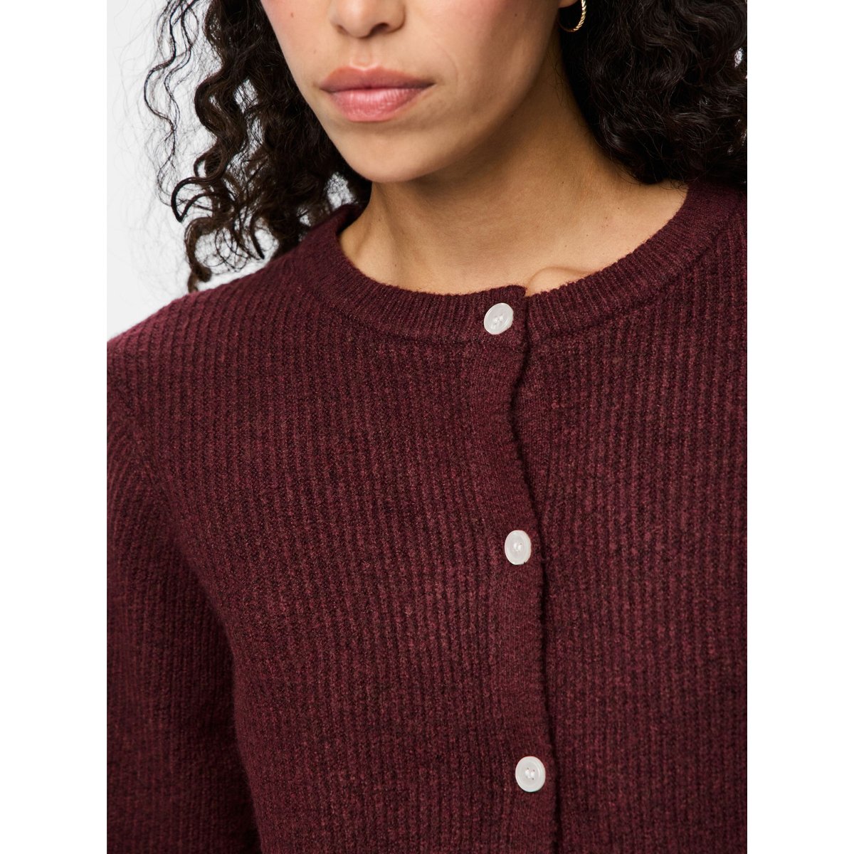 Cardigan En Maille tawny port, PIECES
