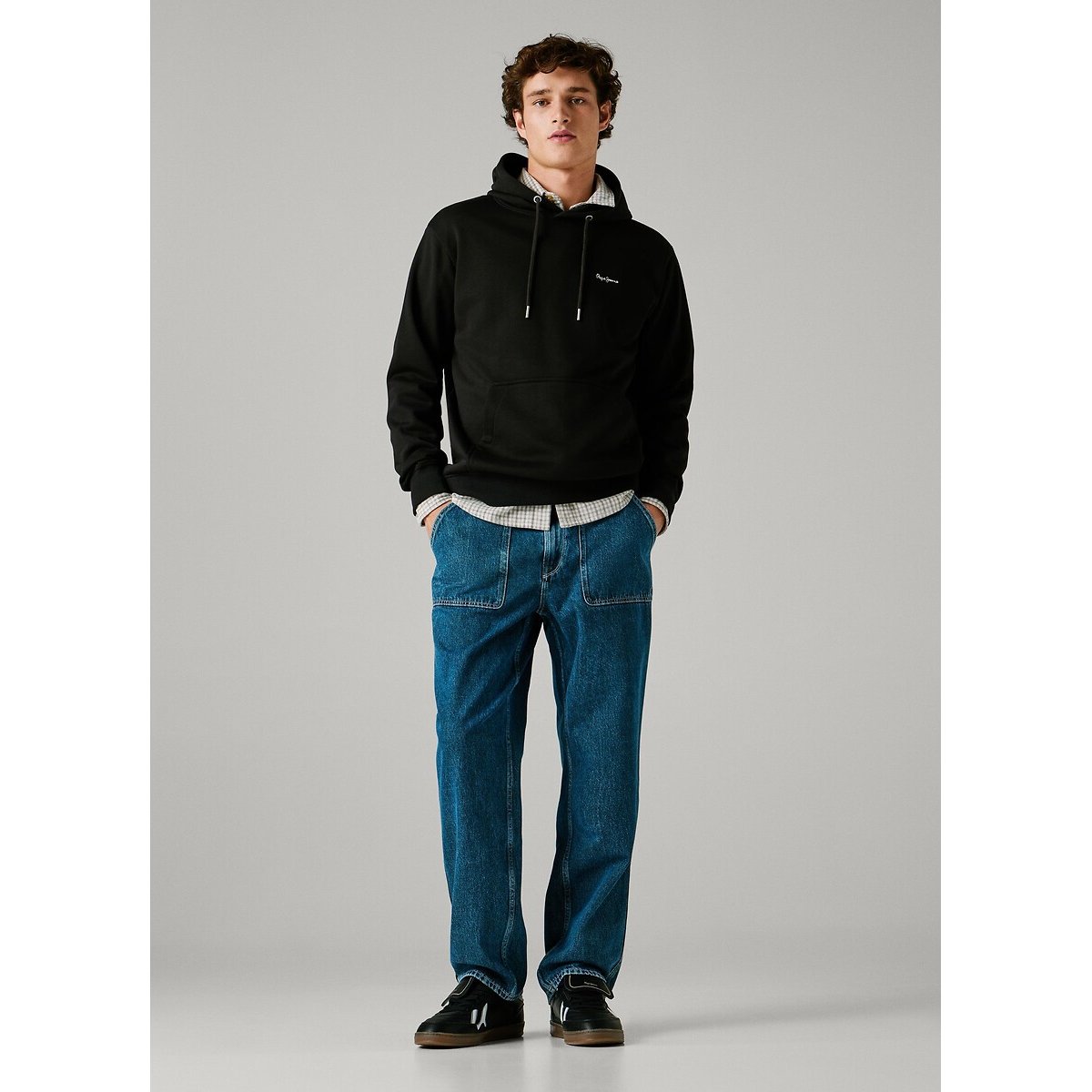 Jean tapered relaxed Carpenter bleu moyen, PEPE JEANS