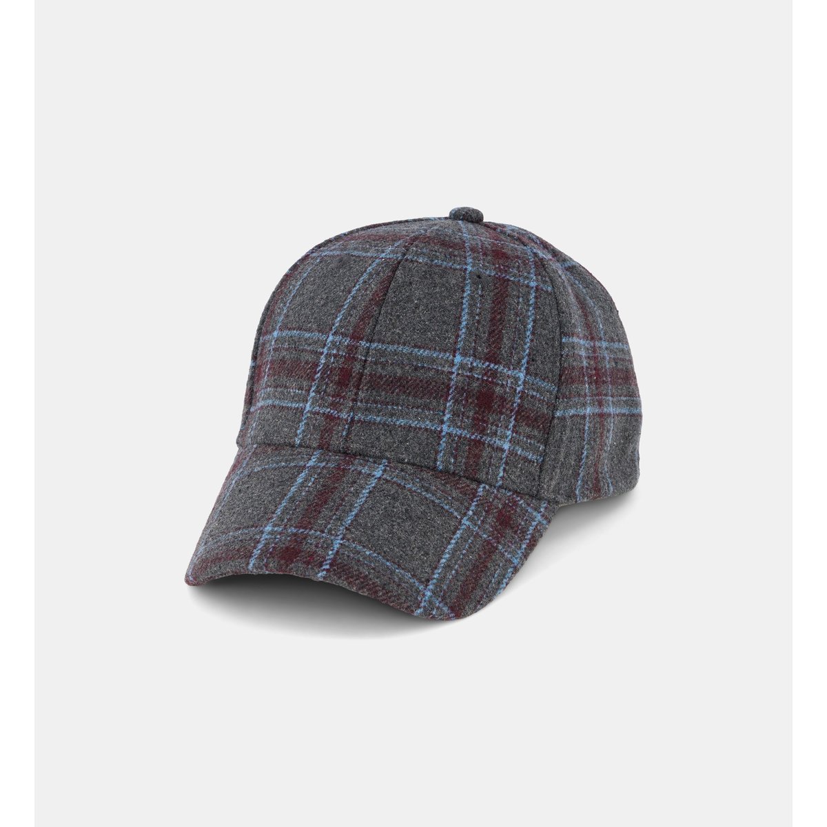 Casquette bono tartan feutrée gris, GALERIES LAFAYETTE