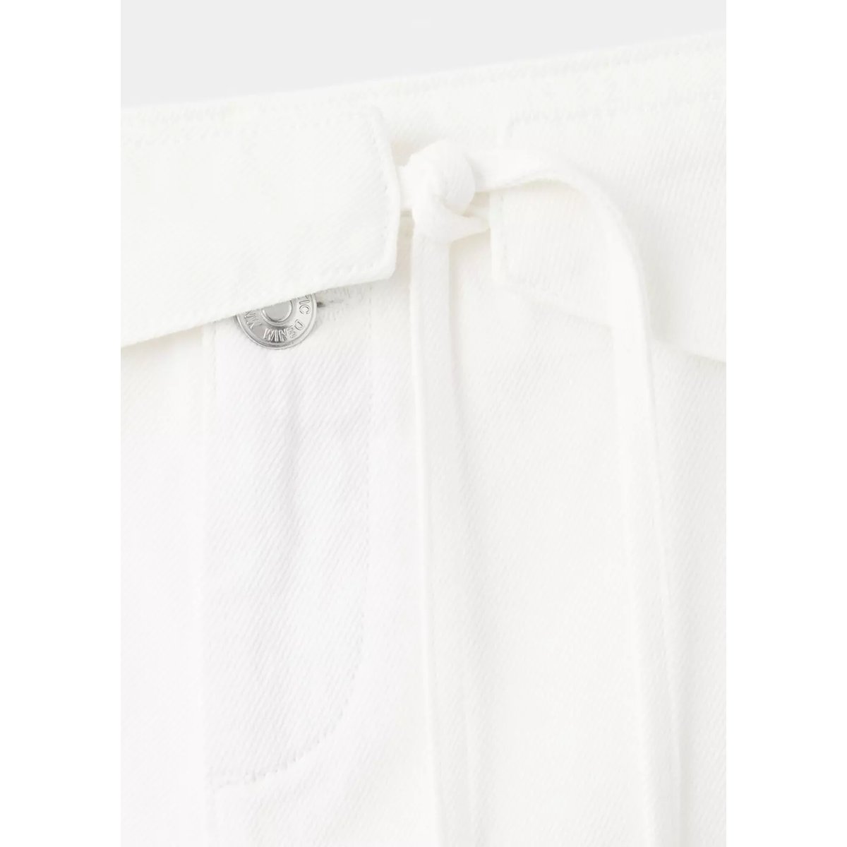Jean low waist nœud blanc cassé, MANGO TEEN