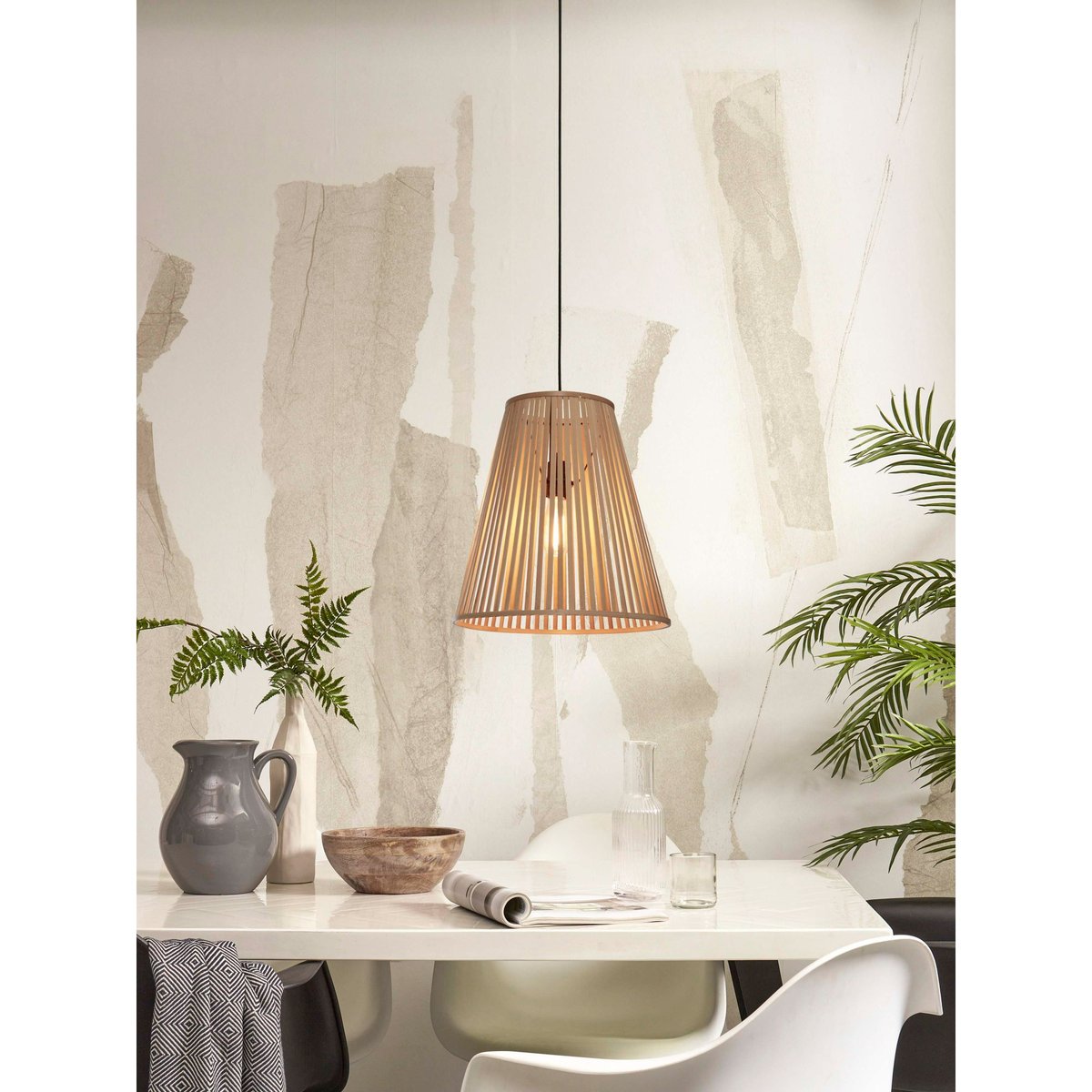 Lampe Suspendue Bambou MERAPI naturel, GOOD & MOJO