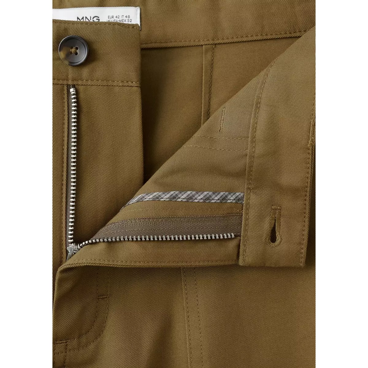 Pantalon relaxed-fit avec poches plaquées ocre, MANGO MAN