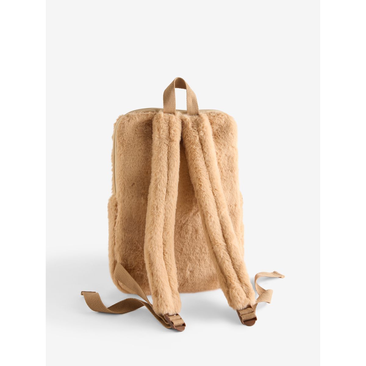 Sac à dos en imitation fourrure pour tablette naturel, NEXT