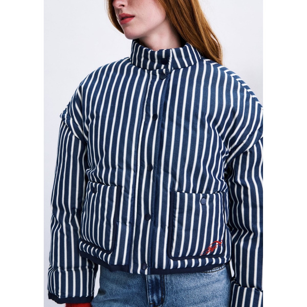 Doudoune Gongju en coton GONGJU bleu marine, FRNCH