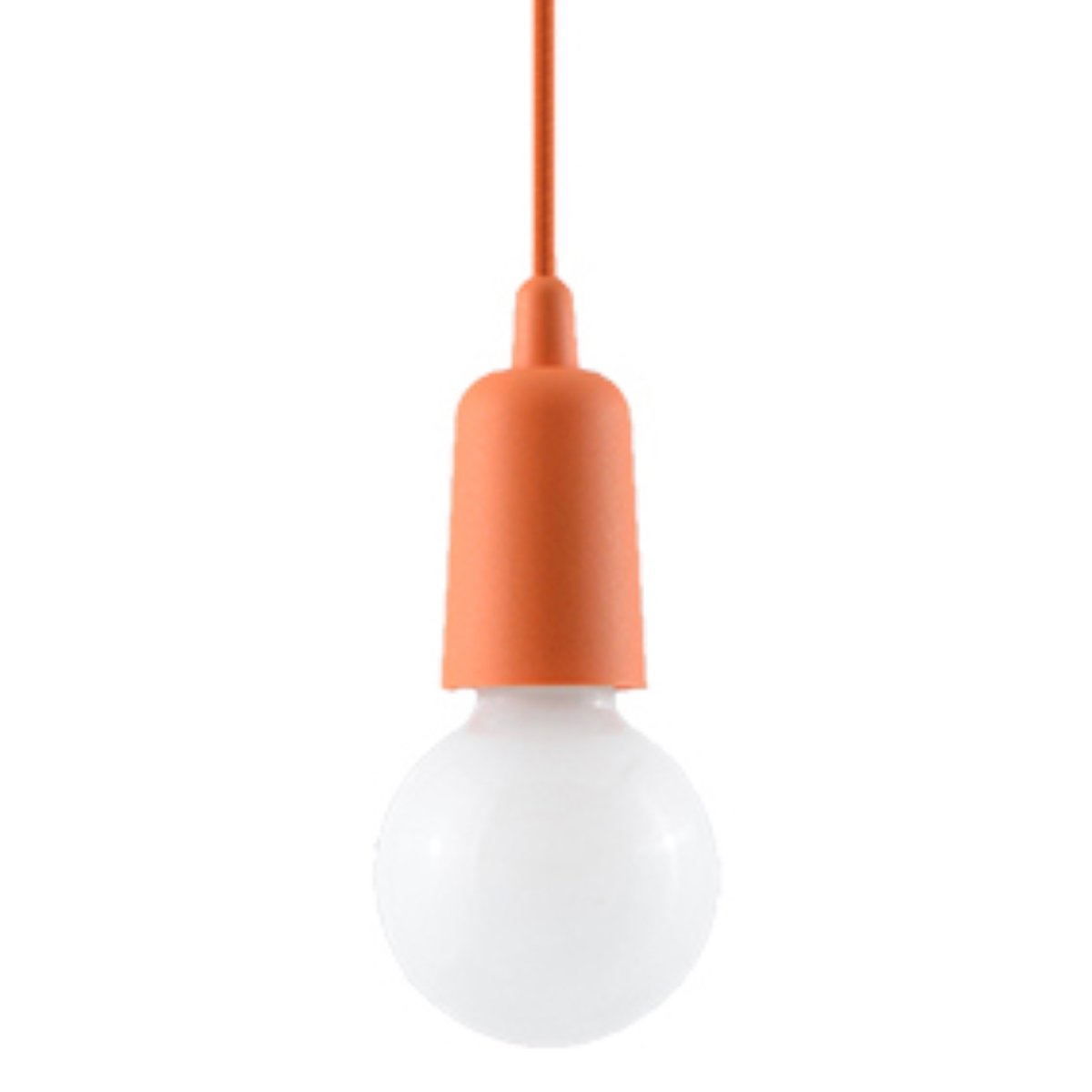 Suspension PVC Orange E27 1 Diego orange, EDEN