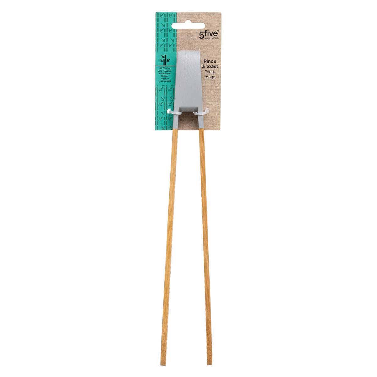 Pince à toast BAMBOU beige, 5FIVE SIMPLY SMART