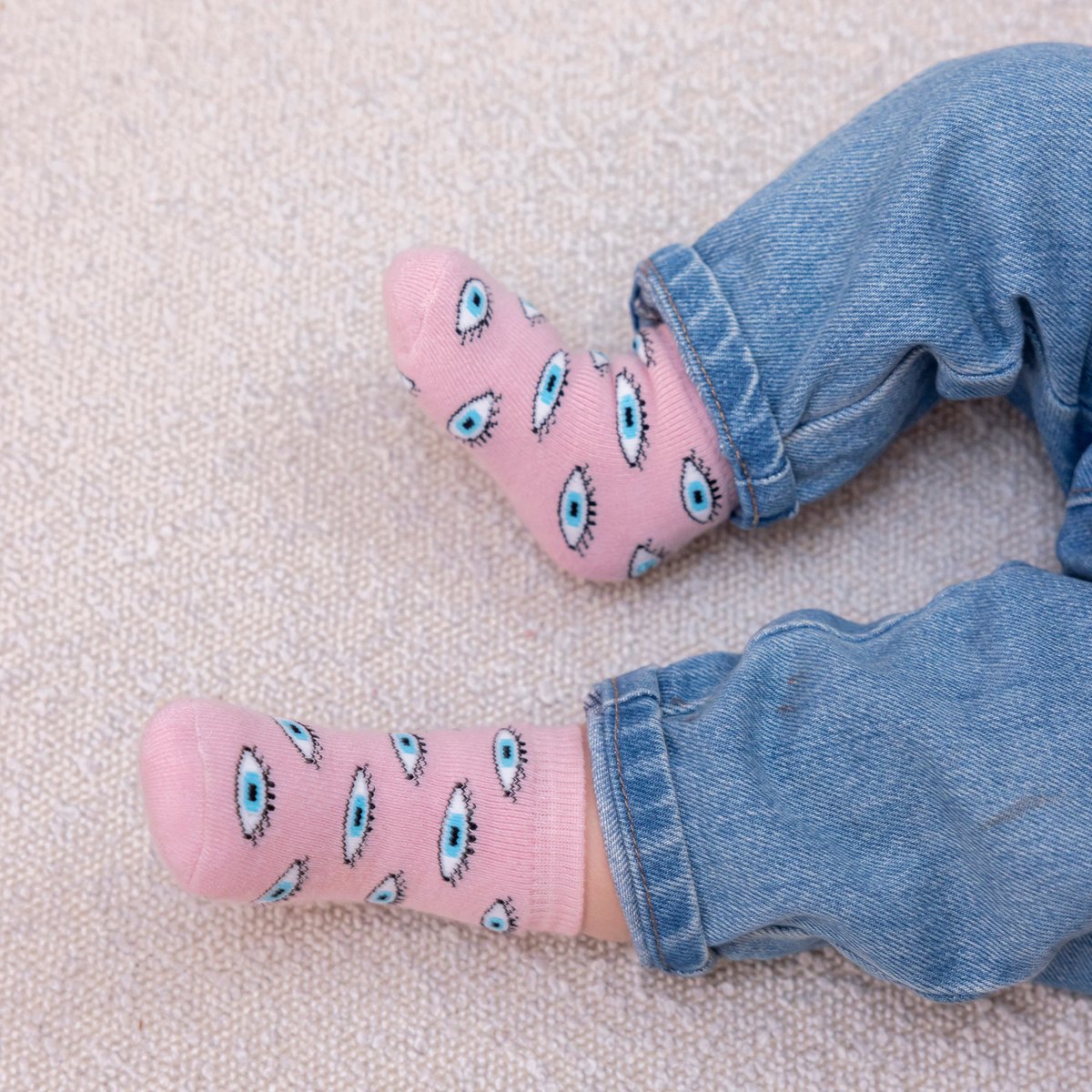 Chaussettes OEIL - Enfant rose, COUCOU SUZETTE