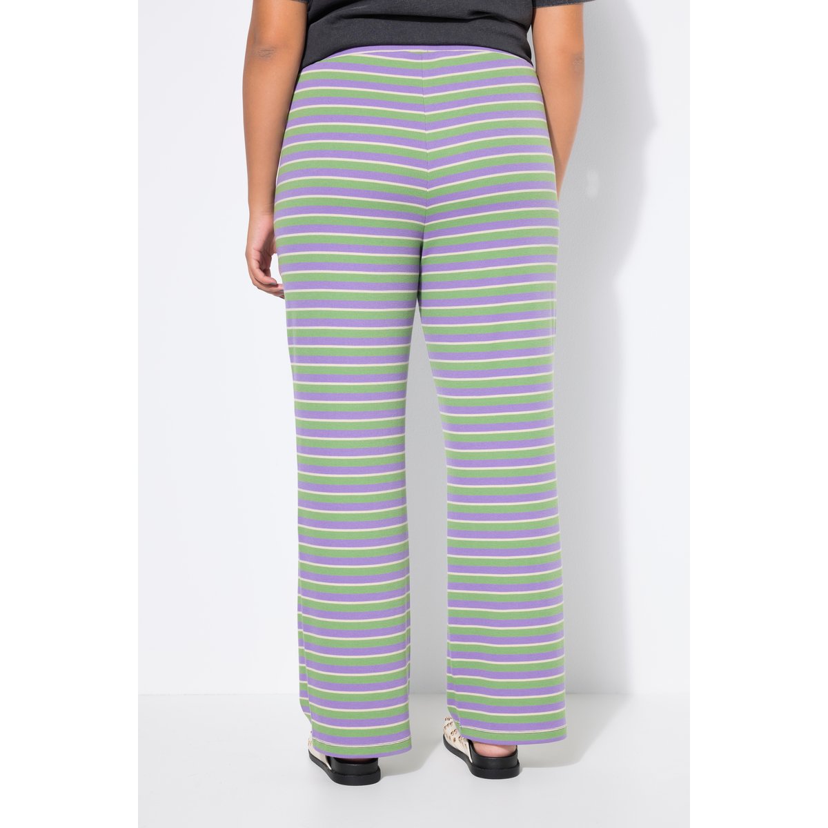 Pantalon en jersey à rayures violet, STUDIO UNTOLD