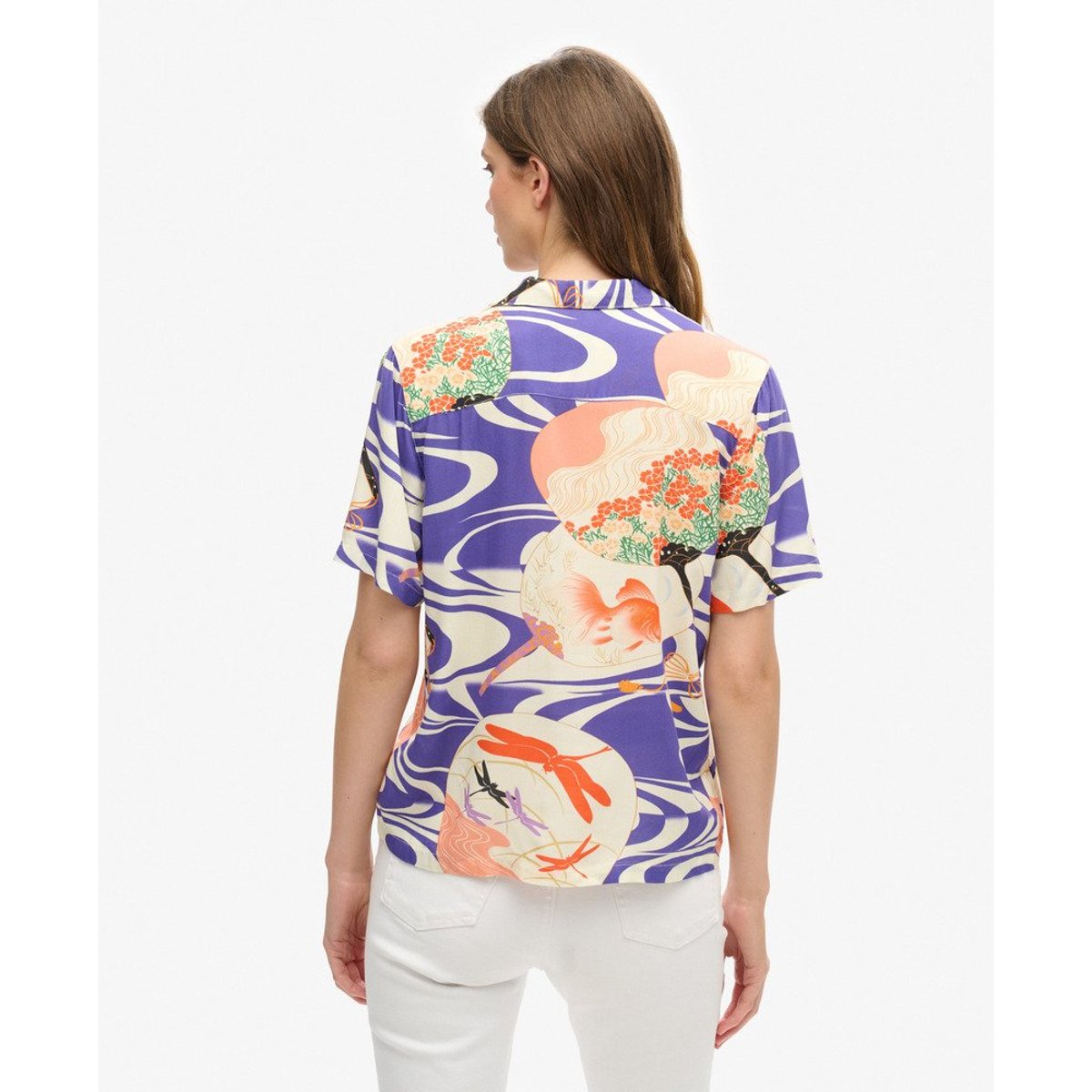 Chemise Beach Resort bleu ryusui, SUPERDRY