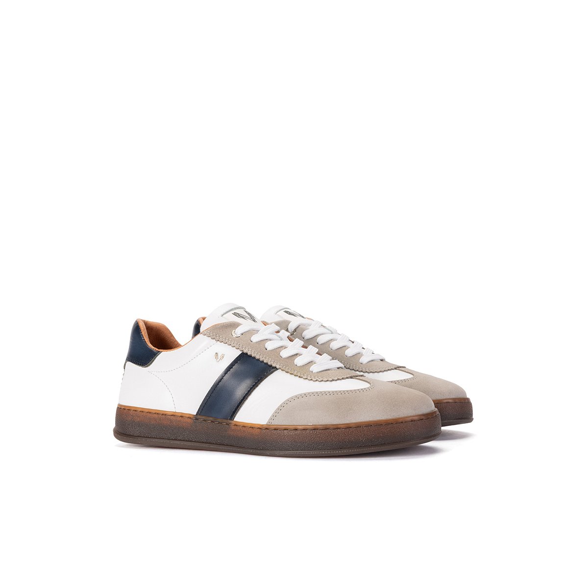 Baskets cuir Seaford blue, MARTINELLI