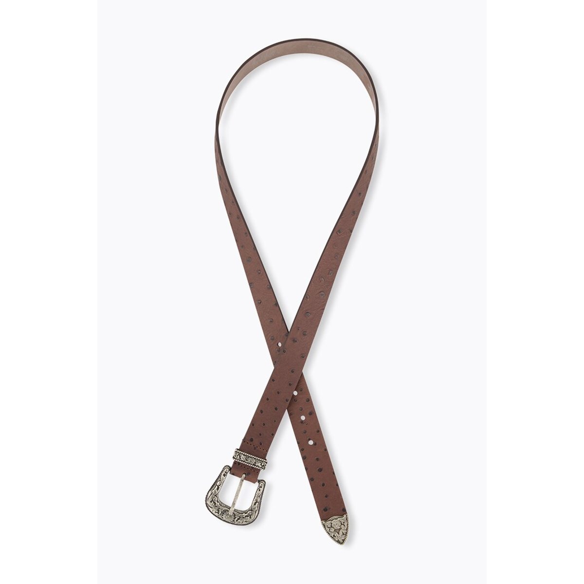 Ceinture en cuir marron noisette, ULLA POPKEN