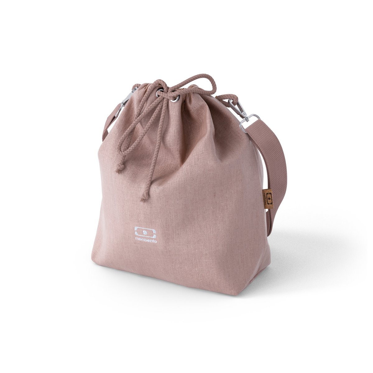 Set repas lunch box 2 étages 1L avec accessoires rose poppy, MONBENTO