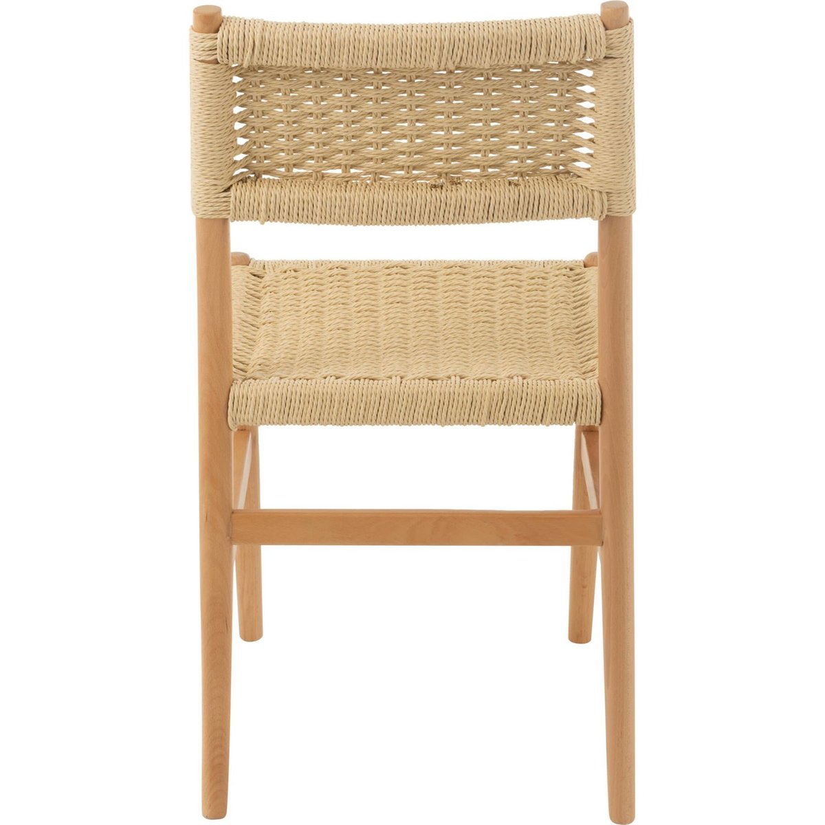 Chaise en bois de hêtre et corde tressée naturel, RECOLLECTION