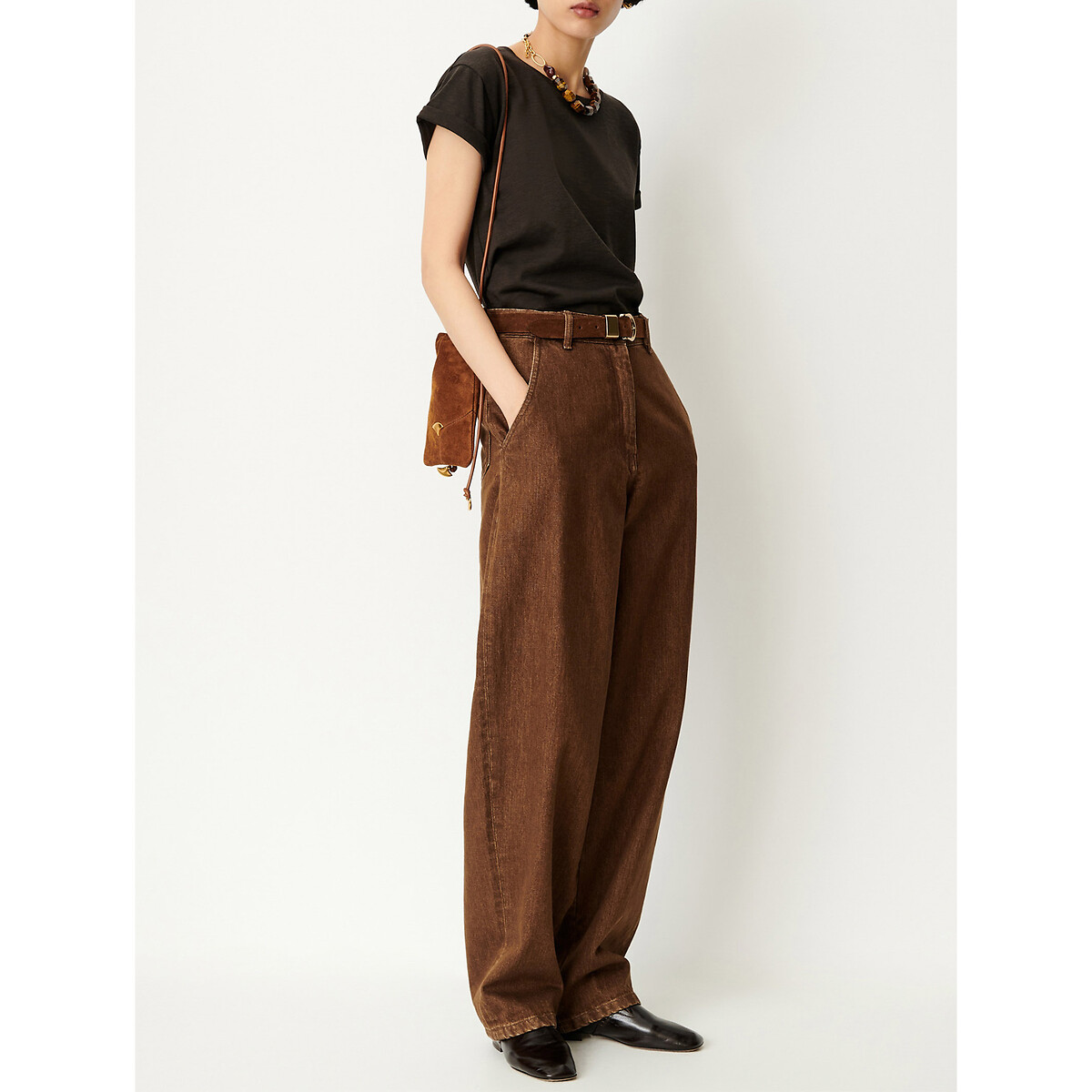 T-shirt manches courtes col rond, ALBANO kaki, SESSUN